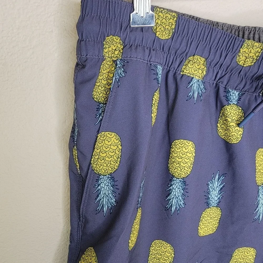 Hurley Men's pineapple swim trunks shorts size XL
